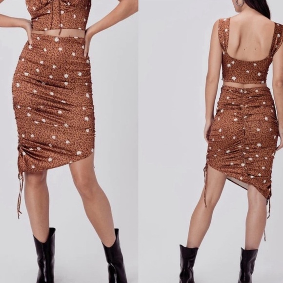 Tawny Set - Floral Animal Print 2pc Set Tank & Midi - Picture 11 of 11